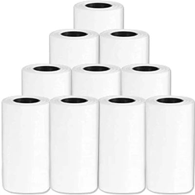 Bild av 12 rullar 57 x 30 mm termiskt papper perfekt för PeriPage PAPERANG P1/P1S/P2/P2S mini mobiltelefonskrivare fotoskrivare BT termisk skrivare bildetikett memo