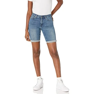 Bild av Amazon Essentials dam 9 tum bermudashorts i denim, Medium tvätt, 34