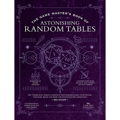 Bild av The Game Master&#039;s Book of Astonishing Random Tables: 300+ Unique Roll Tables to Enhance Your Worldbuilding, Storytelling, Locations, Magic and More for 5th Edition RPG Adventures
