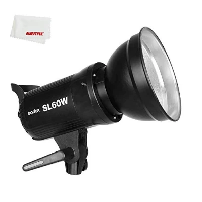 Bild av Godox SL60W SL 60W CRI 95+ LED videolampa vit 5600K version 60WS Bowens montering