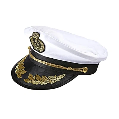Bild av Widmann 0186S lyxig hatt kapten, mössa captain, sjöman, temafest, karneval