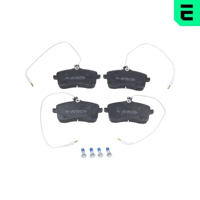 Bild av OPTIMAL BP 12223 Jeu de plaquettes frein Essieu avant contact signal d&#039;usure inclus avec vis d&#039;étrier PEUGEOT: 407 Berline, SW