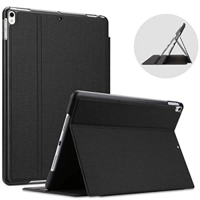 Bild av ProCase Boklock skal för iPad Air (3:e gen) 10,5 tum 2019/iPad Pro tum, vikbart lätt skyddsfodral Urban Folio Case Smart Cover svart