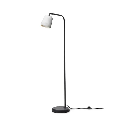 Bild av New Works golvlampa Material, vit, marmor, höjd 125 cm
