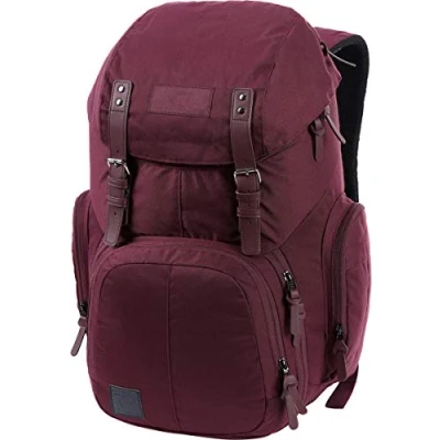 Bild av Nitro Weekender vardagsryggsäck med vadderat laptopfack, skolryggsäck, vandringsryggsäck inkl. våtfack, vin, 42 L, Vintagestil