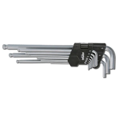 Bild av SONIC 601008 Ensemble de tournevis coudés 1.27mm, 1.5mm, 2mm, 2.5mm, 3mm, 4mm, 6mm, 5mm, 8mm, 10mm Acier chrome vanadium 10