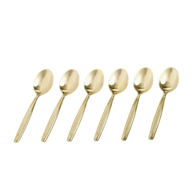 Bild av GRÄWE® 6 stycken mocka espressoskedar färg guld