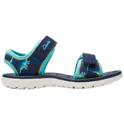 Bild av Clarks Surfing Tide T Sandal för pojkar, Marinblått Xsp, 12.5 UK