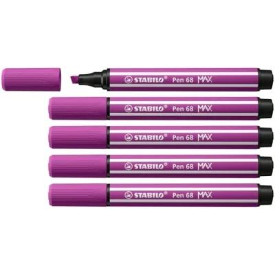 Bild av STABILO pen 68 MAX Felt tip with thick chisel point Lilac