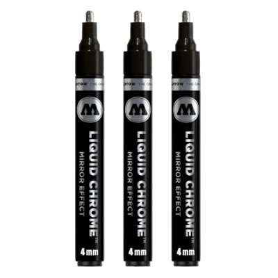 Bild av Molotow flytande krommarkör (med specialbläck för verklig spegeleffekt). 3 Artiklar 4 mm