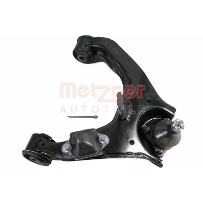 Bild av METZGER 58145401 Bras de suspension avec support en caoutchouc, rotule Essieu avant gauche, supérieur barre oscillant transversal