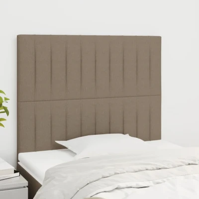 Bild av vidaXL Huvudgavlar 2 st taupe 100 x 5 78/88 cm tyg