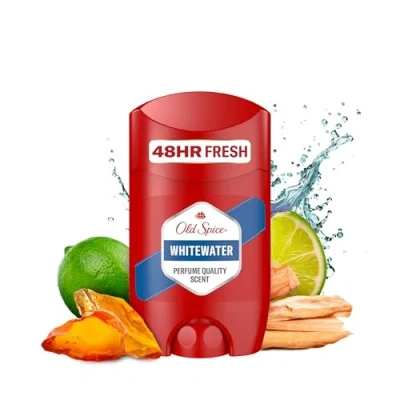 Bild av Old Spice Whitewater, Deodorant för män, 50 ml, 48 h fräschhet, 0% aluminiumsalter, inga vita rester eller gula fläckar