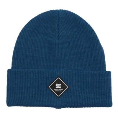Bild av DC Blå Cuff Beanie Kids Label Dark Blue @ Hatstore