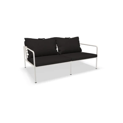 Bild av HOUE AVON 2 Seater Sofa Trädgårdssoffa Char/Muted White H58 x W159 D99 SH39 cm