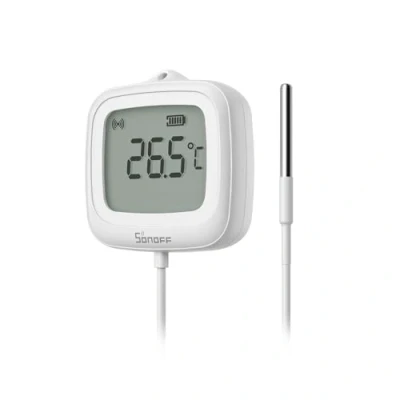 Bild av SONOFF SNZB 02LD Zigbee vattentät temperatursensor med 1,5 m rostfritt stålsonde, LCD display, intervall 40 115C, APP övervakning, magnetisk fäste, fungerar hub