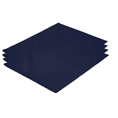 Bild av Lemos Home högkvalitativt bordstabletter, 4 stycken i 100% bomulls kollektion, koncept, färg och storlek valbar (bordstabletter set om 46 x 36 cm, marinblå)