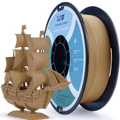 Bild av ZIRO Matte PLA Filament 1.75mm, 1KG 3D Printer Filament, High Toughness PLA, Dimensionell noggrannhet +/ 0.03mm,Trä