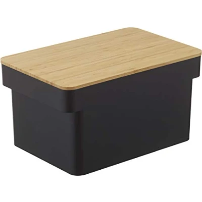 Bild av Yamazaki Bread Bin with Knife Holder Tower Black