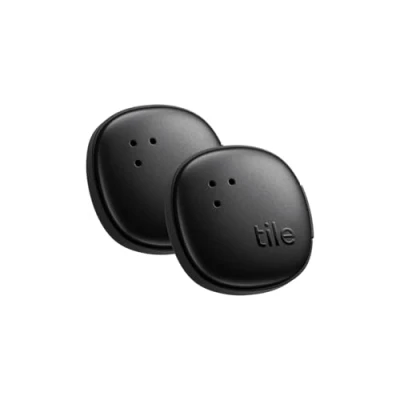 Bild av Tile by Life360 Sticker (2024) mały lokalizator Bluetooth do znajdowania pilotów, rowerów, okularów i innych rzeczy. Zgodność: iOS Android. Znajdowanie telefonu. 2 szt. w zestawie (czarny)