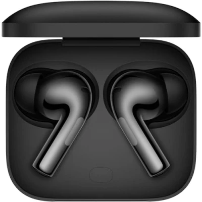 Bild av OnePlus Buds 3, metallgrå, djup bas, ANC, uppslukande ljud, upp till 44 timmars speltid med laddningsfodral, Bluetooth 5.3