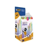 Bild av BIC Nordic AB M10 Original Kulspetspennor med Klickmekanism Medelstor Spets (1,0 mm) Moderna Färger Blått Bläck, 50 pack