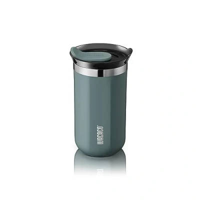 Bild av WACACO Octaroma Classico Vacuum Insulated Coffee Mug, Double Wall Stainless Steel Travel Tumbler with Drinking Lid, 6 fl oz (180ml), Grey (Blå, 10 (300 ml))