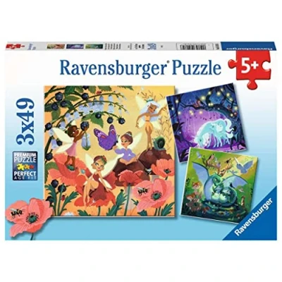 Bild av Ravensburger Pussel Magiska Karaktärer, 3X49 Bitar