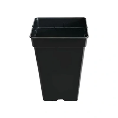Bild av Control Garden Pack med 20 fyrkantiga växtkrukor, svart, 11 liter, plastblomkrukor, växtkrukor i plast, robust