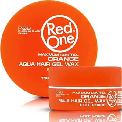 Bild av RedOne Aqua Wax Orange styling 150 ml Kantkontroll Ultrabeständig Gelévax Hårvax för män och kvinnor Melondoft Maximal kontroll