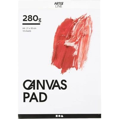 Bild av Creativ Company Canvas Block White A4 280gr 10 Sheets