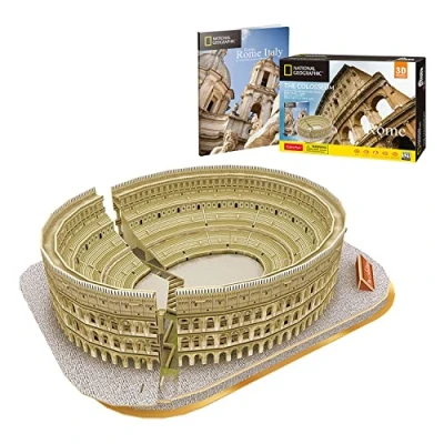 Bild av National Geographic 3D Colosseum Puzzle pussel Modeller för att bygga vuxna och barn Gåvor 131 stycken