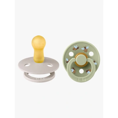 Bild av BIBS Studio Colour Bumblebee Napp 2 Pack Latex Stl 2, Mushroom