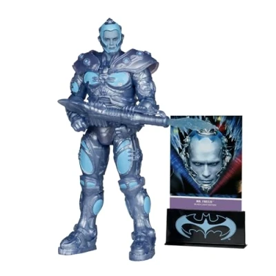 Bild av Batman &amp; Robin DC multiverse actionfigur Mr. Freeze (Black Light Edition) (guldetikett) 18 cm