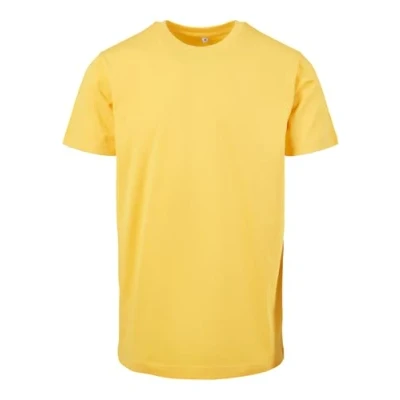 Bild av Build Your Brand T shirt för män, rund hals, taxi gul, 5XL, Gul (taxi gul), 5XL