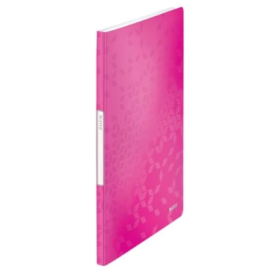 Bild av Leitz WOW Demopärm, A4, 20 fickor, rymmer 40 ark, rosa metallic, 46310023