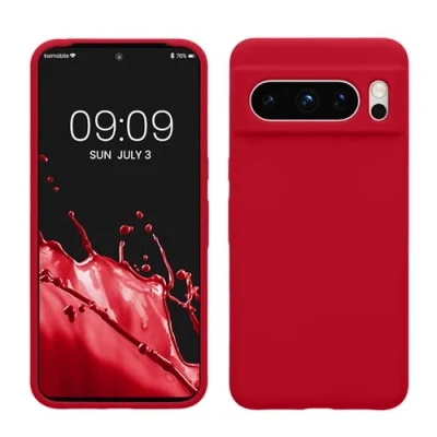 Bild av kwmobile fodral kompatibelt med Google Pixel 8 Pro TPU silikon telefonskydd mjuk finish söt körsbär
