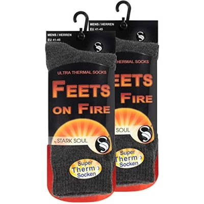 Bild av STARK SOUL FEETS on FIRE 2 par ultra termiska strumpor för män, varma vinterstrumpor, storlek EU 4145
