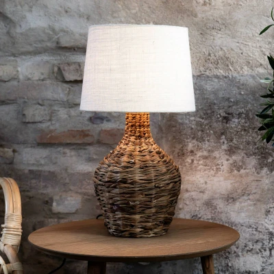 Bild av Markslöjd Paglia bordslampa, natur/vit, rotting/jute, höjd 58 cm