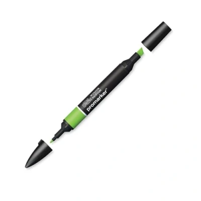 Bild av Winsor &amp; Newton &quot; ProMarker 0203069 professionell layoutmarkör 2 spetsar, fin och bred för ritningar, design layouter ljusgrön