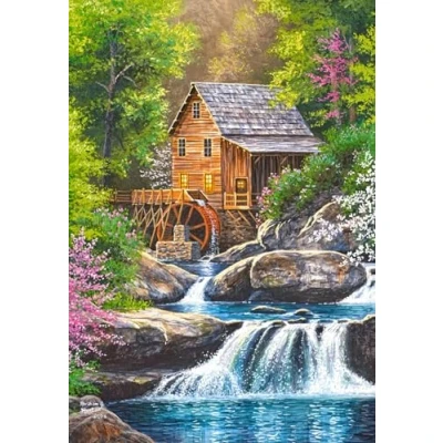 Bild av Castorland CSC104055 C 104055 2 Spring Mill, 1000 bitar pussel, färgglada