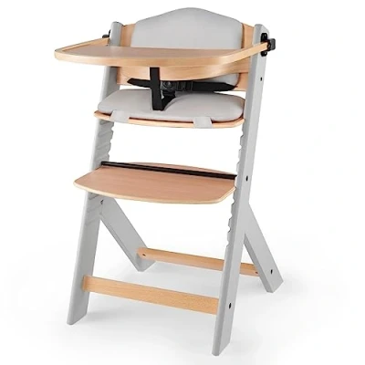 Bild av Kinderkraft Matstol Enock Grey + Kudde