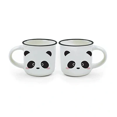Bild av LEGAMI Espressokoppar, flerfärgad, 5,5 x 5 cm panda (2 pack)