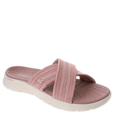 Bild av Skechers O T G Dam GO Walk Flex Sandal Impressed, Grey Textile, 9 UK, Grå textil, 42 EU