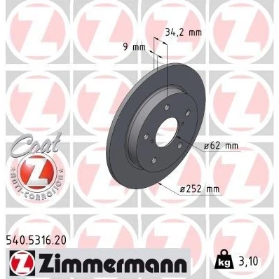 Bild av Bromsskiva, Bakaxel, suzuki swift v, 55611 68R00