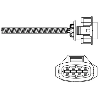 Bild av DELPHI ES10792 12B1 Sonde lambda planaire, chauffé FIAT: Stilo 3/5 portes