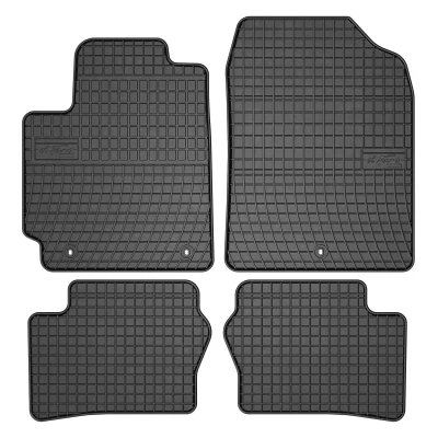 Bild av FROGUM 547938 Ensemble de tapis sol Caoutchouc avant et arrière 4 noir