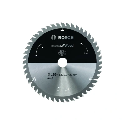 Bild av Bosch Standard for Wood cirkelsågklinga för sladdlösa sågar 165x1,5/1x20 T48