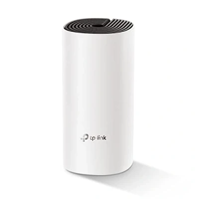 Bild av TP Link Deco E4 Mesh WLAN set (1 pack), AC1200 Dual Band Router &amp; Repeater (räckvidd upp till 140 m², perfekt för stora hus med flera enheter) Vit
