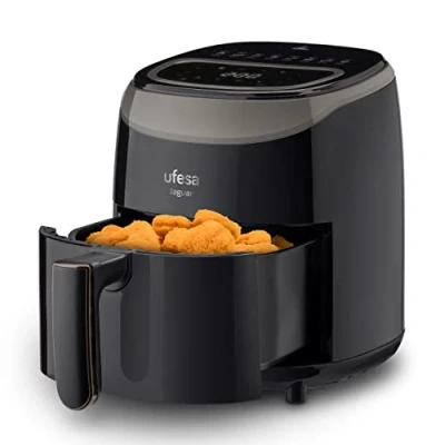 Bild av Ufesa Jaguar Fritös varmluftsfritös, 3,5 l, 8 förinställda program, 1 200 W, pekpanel, timer, temperatur 80 200, BPA fri och PFOA fri, Amazon exklusiv